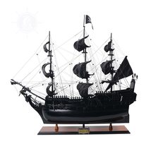 Old Modern Handicrafts Black Pearl Pirate Ship Model - Museum Quality Fully Asse - £570.25 GBP