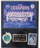 1999 NY Yankees World Series Champions Team Photo Plaque with Tino Marti... - $15.25