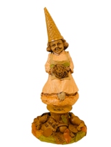 Tom Clark Gnome Figurine vtg sculpture SIGNED elf Wolfe Peaches Ice Cream Cone - $49.45