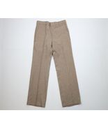 Vintage 70s Levis Mens 30x32 Knit Flared Wide Leg Chino Pants Heather Br... - $234.60 CAD