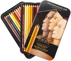 Prismacolor Premier 24 Portrait Set Colored Pencils in Tin Box - £23.41 GBP