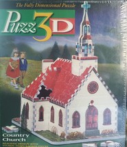 Puzz3D Milton Bradley 3D puzzle &quot;Country Church&quot; 254 pcs NEW IN BOX - £36.76 GBP