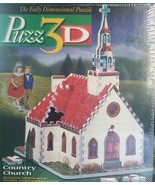 Puzz3D Milton Bradley 3D puzzle &quot;Country Church&quot; 254 pcs NEW IN BOX - $46.74