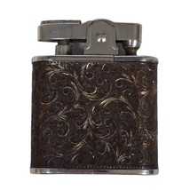 Vintage Nash Superior Butane Lighter Ornate Floral Engraving NEW Flint - £15.52 GBP