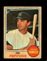 1968 Topps #195 Joe Pepitone Vg Yankees Nicely Centered *NY12729 - £4.16 GBP