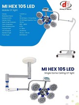 Examination LED Light Single satellite Ceiling mounted Surgical Light - £1,186.25 GBP