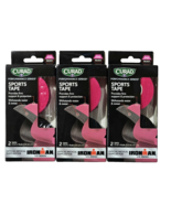 3 Pack Curad Performance Series Sports Tape Pink Black 2 1.5&quot;x10yd Firm ... - $44.38 CAD