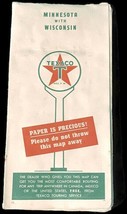 Texaco Service Station Map Minnesota Wisconsin Undated Complimentary Tou... - £7.71 GBP