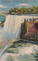American Falls Goat Island Niagara New York NY Postcard C46 - £2.35 GBP