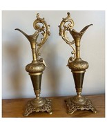 Antique Bradley &amp; Hubbard Garniture Set Victorian Decorative Urn Gold To... - $92.57