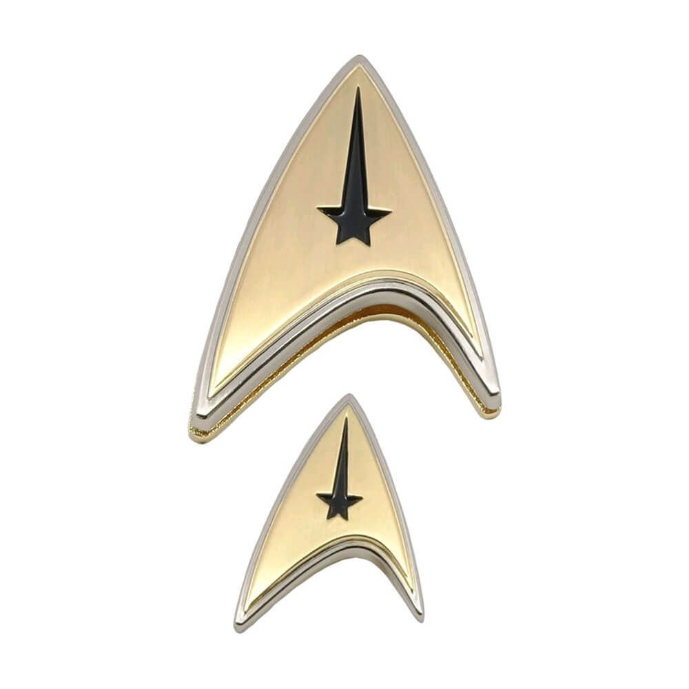 Star Trek Discovery Enterprise Command Badge &amp; Pin Set - $41.31