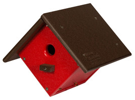 Chickadee Wren Hanging Bird House - Classic Diamond Shape Weatherproof Poly Usa - £55.72 GBP+