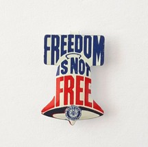 American Legion Liberty Bell Freedom Is Not Free Folding Lapel Pin - £7.78 GBP