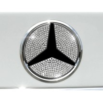 For mercedes benz c e class c200l gla glk glc260 diamond car logo rear emblem badge thumb200