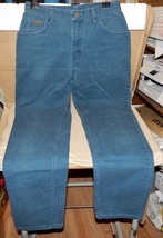 Jeans Wrangler Womens Straight Leg 28&quot; W x 31&quot; Aqua Blue 12&quot; Rise 244L - £21.62 GBP