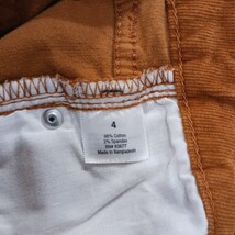 ANA A New Approach Brown Corduroy Women's Straight Fray Leg Pants Size 4 (27×28) image 5