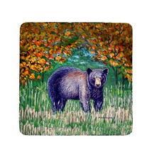 Betsy Drake Black Bear Coaster Set of 4 - £27.68 GBP