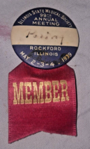 ILLINOIS STATE MEDICAL SOCIETY MEMBER 99th annual meeting rockford illin... - £13.44 GBP