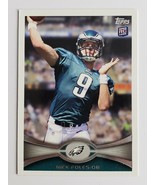 2012 NICK FOLES TOPPS ROOKIE CARD NFL FOOTBALL SPORTS TRADING # 186 EAGLES - $5.99