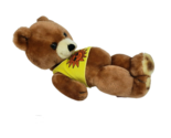 12" VINTAGE DAKIN BROWN LAYING PLAY TIME TEDDY BEAR STUFFED ANIMAL PLUSH... - $14.25