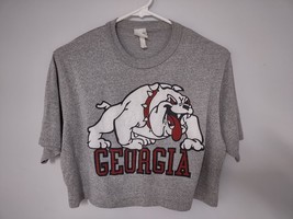 Vintage Sports Products Of America Single Stitch Georgia Bulldog Half T-Shirt M - £39.11 GBP