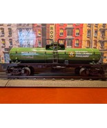 LIONEL TRAIN USED  #6305 Plastic British Columbia Railway Tank Car  Gree... - $25.00
