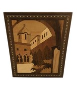 NOTTURNO INTARSIO Wall Plaque Sorrento Italy San Francesco D&#39;Assisi Inla... - £19.31 GBP