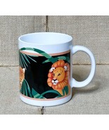 Vintage Otagiri Lion Leopard Antelope Coffee Mug Cup Jungle Safari Botan... - £20.33 GBP