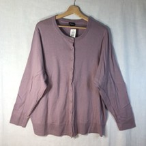 Torrid Size 3 22-24 Elderberry Cardigan Sweater Long Sleeve Cotton NWT - £23.38 GBP