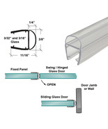 Gordon Glass® Universal Clear Polycarbonate U-Channel with Soft Vinyl Bulb  - $51.67 CAD