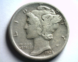 1928-D MERCURY DIME EXTRA FINE XF EXTREMELY FINE EF NICE ORIGINAL COIN B... - $94.00