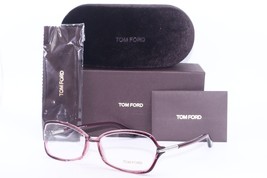 NEW TOM FORD TF 5206 071 TRANSPARENT PURPLE-SILVER AUTHENTIC  EYEGLASSES... - $64.52