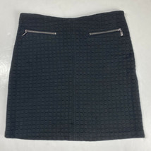 Laundry by Shelli Segal Quilted Mini Skirt Sz 4 Womens Black Soft Textur... - £10.10 GBP