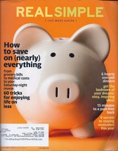 Real Simple January 2010  Magazine- How to Save on Everything - £1.96 GBP