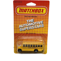 VINTAGE 1987 MATCHBOX THE AUTOMOTIVE SUPERSTARS MB 47 YELLOW SCHOOL BUS - $9.50