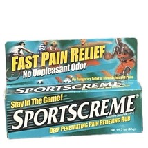 (1) SPORTSCREME Deep Penetrating Pain Relieving Rub 3oz EXP 09/2024 New - £78.24 GBP