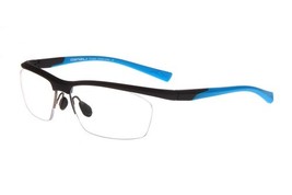 NEW DENALI Eyewear Matte Black &amp; Blue STAMINA Eyeglasses 59/15/135 - $1,485.72 MXN