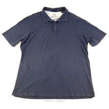 Tommy Bahama Men’s Pima Cotton Polo Shirt Size L Navy Relaxed Fit - $14.75