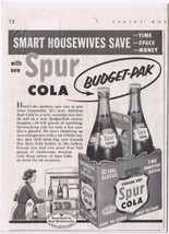 Vintage Print Ad Canada Dry Spur Cola 5&quot; x 6 3/4 - $3.44