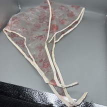 Vtg 60’s Rain Bonnet Clear Red Flowers - £7.86 GBP