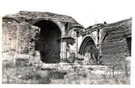 Mission San Juan Capistrano in ruins Orange County CA Black And White Postcard - £7.09 GBP