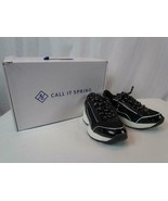 NIB Call It Spring Black Athletic Shoe With Holographic Details Lace Up ... - $54.70 CAD