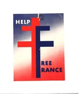 Vtg WW2 Pamphlet Help Free France 1942 Fundraising Initialed A.L Home Front - $49.99
