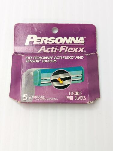 Personna Acti Flex & Sensor Razor Cartridges With Aloe And Vitamin E 5 Pack NEW - $16.83