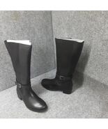 David Tate Allegria Knee-high Boots Women&#39;s 7 Wide Black Leather - $1,095.57 MXN