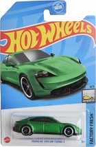Hot Wheels Porsche Taycan Turbo S, Factory Fresh 4/5 [Green] 149/250 - $14.86
