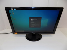 AOC 20 inch Computer Monitor VGA Widescreen w/cables - £39.15 GBP