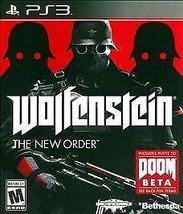 Wolfenstein: The New Order (PlayStation 3, 2013) PS3 No Manual/NO SCRATCHES - £7.11 GBP