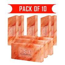 Pink Salt Tiles Pack of 10 (8&quot; x 4&quot; x 1&quot;) Wholesale Himalayan Salt - £114.37 GBP