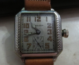 Hamilton Vintage 1929 Art Deco Men&#39;s Wristwatch Watch 987-F 14k Gold Filled - $233.58